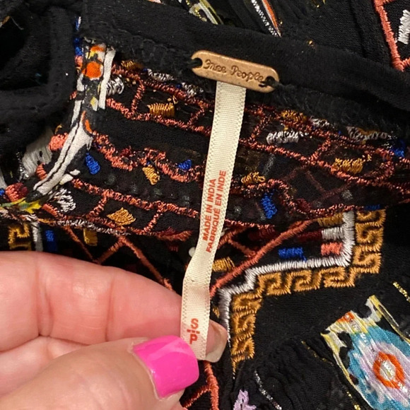 Free People Dance Magic Embroidered Tunic Dress Multicolor 16781 - Picture 11 of 12